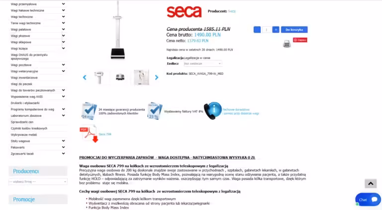 nowe-wagi karta produktu
