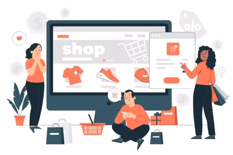 ecommerce web page concept illustration 114360 8204