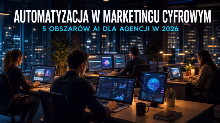 Automatyzacja w marketingu cyfrowym - pięć obszarów AI dla agencji w 2026